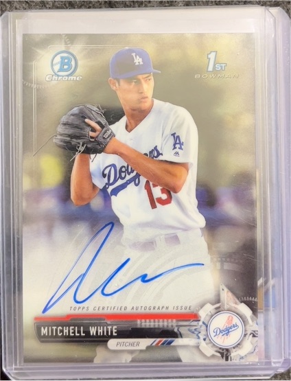 2017 Bowman Chrome #CPA-MW Mitchell White — front