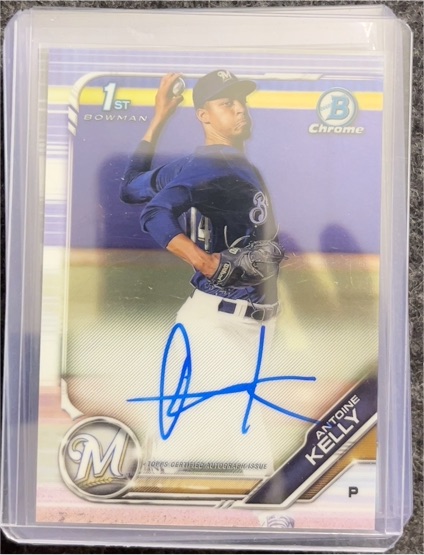 2019 Bowman Chrome Draft Auto #CDA-AK Antoine Kelly — front