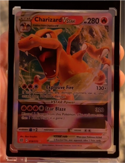 2022 Pokémon TCG Brilliant Stars #018 Charizard VSTAR — front