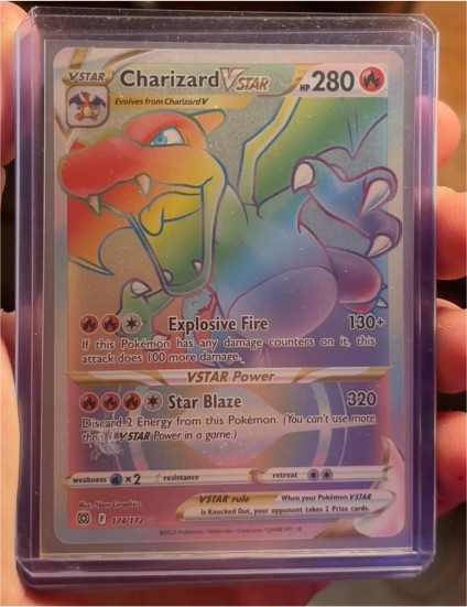 2022 Pokémon Brilliant Stars #174 Charizard VSTAR — front