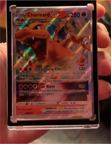 2022 Pokémon TCG Brilliant Stars #018 Charizard VSTAR — front