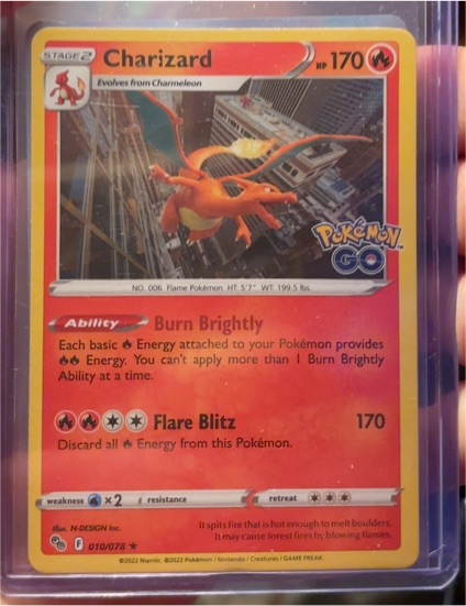 2022 Pokémon TCG Pokémon GO #010 Charizard — front