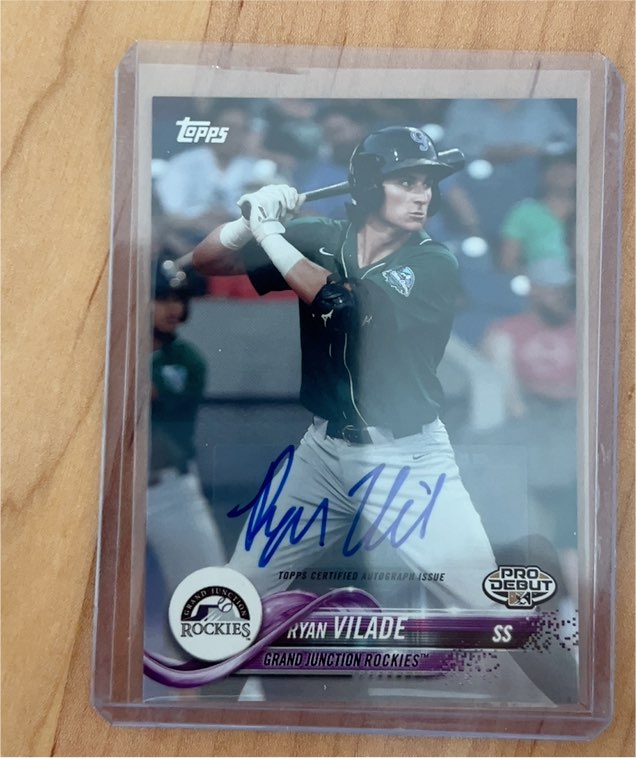 2018 Topps Pro Debut #71 Ryan Vilade — front