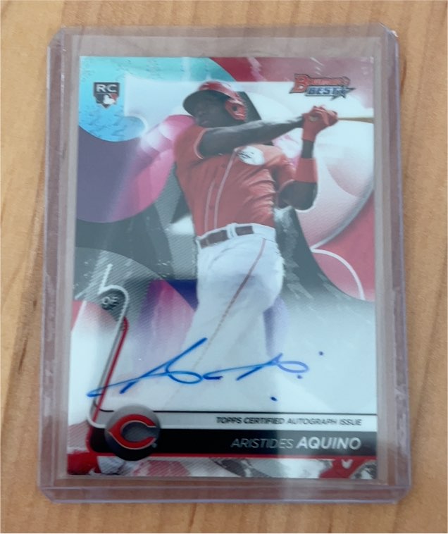 2020 Bowman's Best #B20-AAQ Aristides Aquino — front