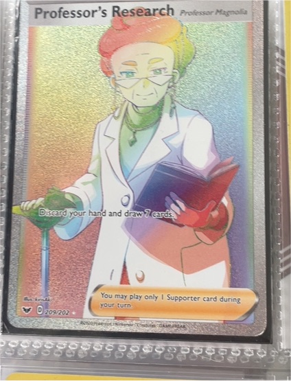 2020 Pokémon Sword & Shield Base Set #209 Professor's Research — front