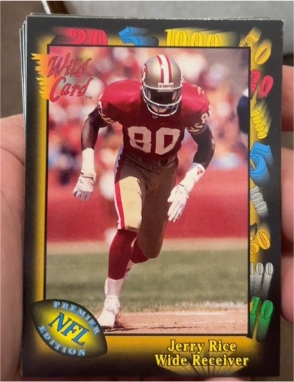 1991 Wild Card #73 Jerry Rice — front