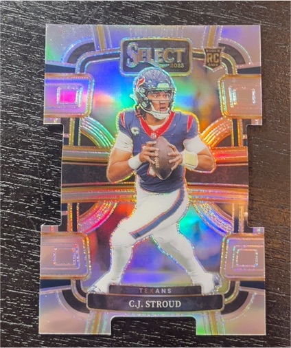 2023 Panini Select Concourse Silver Prizm Die-Cut #41 C.J. Stroud — front