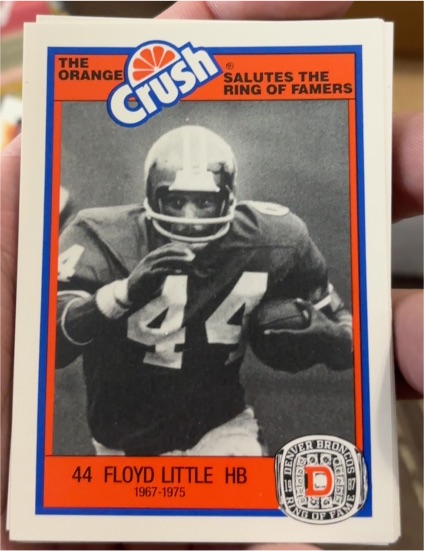 1987 Orange Crush #44 Floyd Little — front