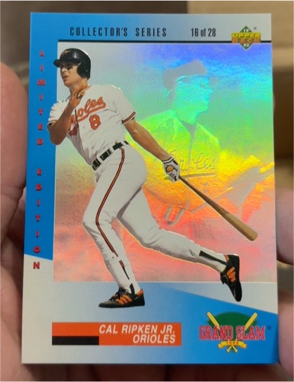 1993 Upper Deck Denny's Grand Slam Holograms #16 Cal Ripken Jr. — front