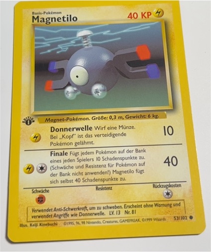 1999 Pokémon Base Set #53 Magnetilo — front