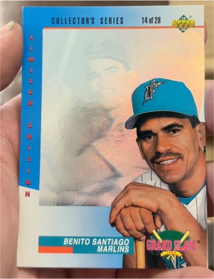 1993 Upper Deck Denny's Grand Slam #14 Benito Santiago — front