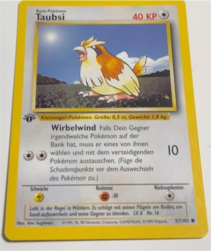 1999 Pokémon #57 Taubsi — front