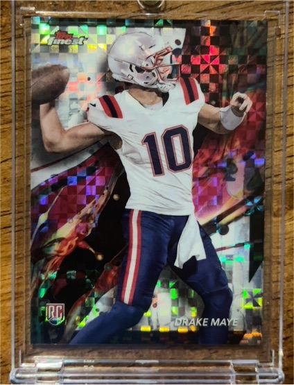 2024 Topps Finest #62 Drake Maye — front