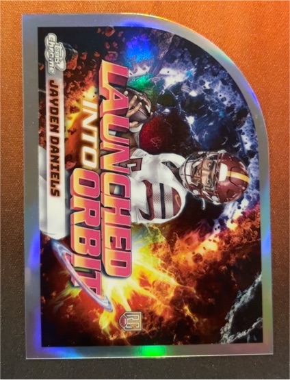 2024 Topps Chrome Cosmic #LIO-10 Jayden Daniels Launched Into Orbit — front