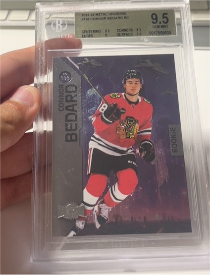 2023-24 Skybox Metal Universe #198 Connor Bedard Rookie Card — front