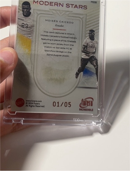 2024 Futera Modern Stars MS08 Moisés Caicedo — front