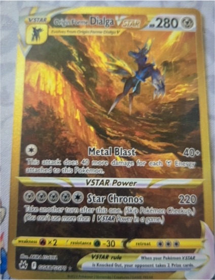 2023 Pokémon Crown Zenith GG68/GG70 Origin Forme Dialga VSTAR — front