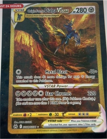 2023 Pokémon Crown Zenith #GG68 Origin Forme Dialga VSTAR — front