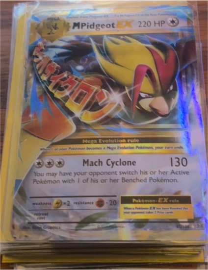 2016 Pokémon TCG XY Evolutions M Pidgeot EX #65/108 — front