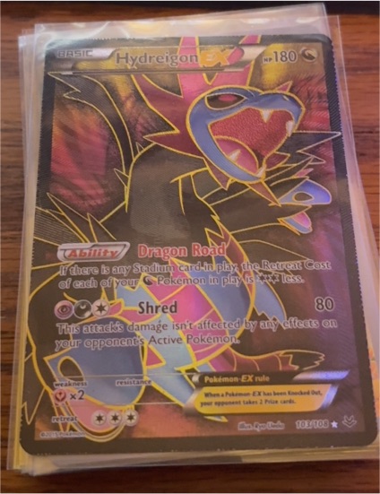 2015 Pokémon XY Roaring Skies #103 Hydreigon EX — front