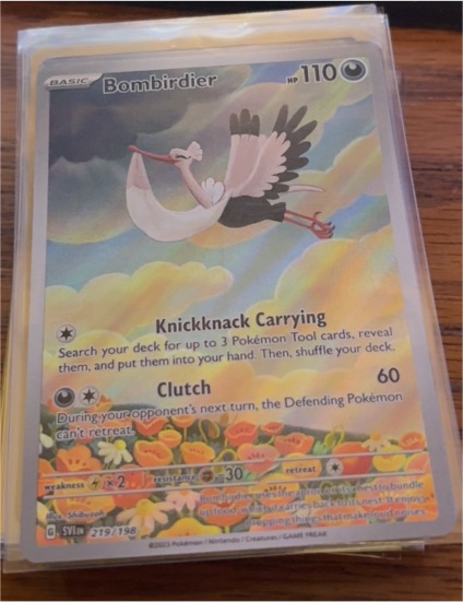 2023 Pokémon TCG Scarlet & Violet #219 Bombirdier Illustration Rare — front