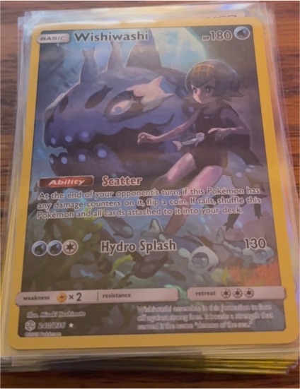 2019 Pokémon Cosmic Eclipse #240 Wishiwashi — front