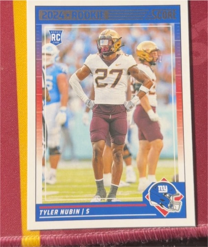 2024 Panini Score #347 Tyler Nubin Rookie — front