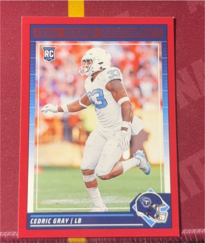 2024 Panini Score #367 Cedric Gray — front