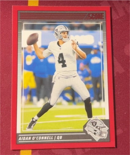 2024 Panini Score #147 Aidan O'Connell — front