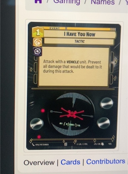 2024 Star Wars Unlimited Jump To Lightspeed #927 I Have You Now — front