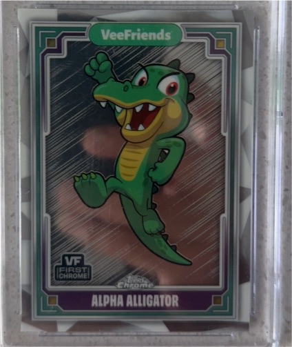 2025 Topps Chrome VeeFriends #26 Alpha Alligator — front