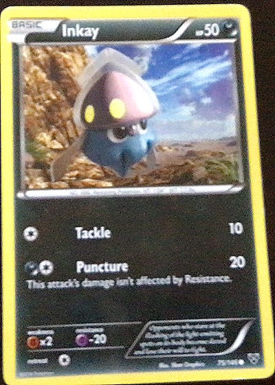 2014 Pokémon XY #75 Inkay — front