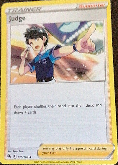 2021 Pokémon SWSH08: Fusion Strike #235 Judge — front