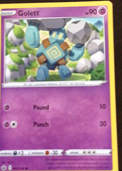 2021 Pokémon TCG Sword & Shield Chilling Reign #065 Golett — front
