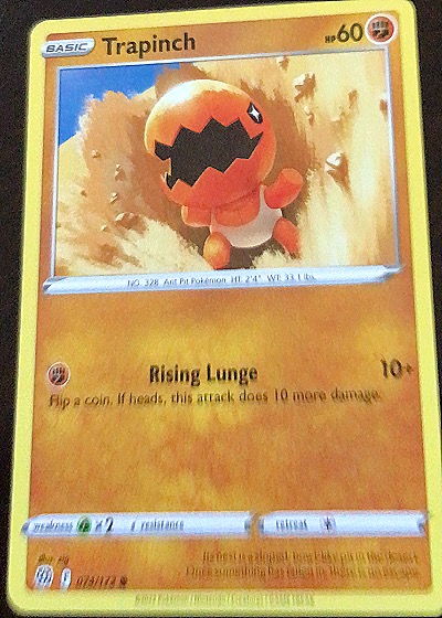 2022 Pokémon Brilliant Stars #074 Trapinch — front