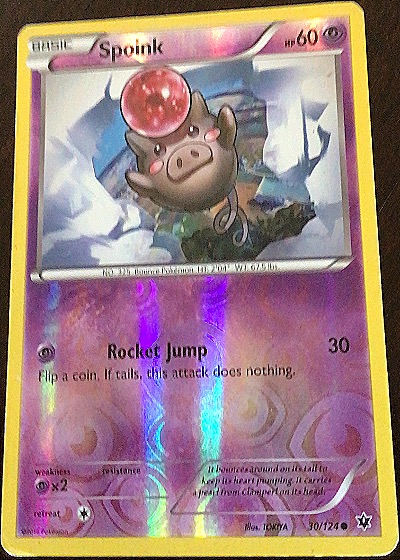 2016 Pokémon XY Fates Collide #30 Spoink — front
