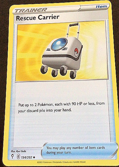 2021 Pokémon #154 Rescue Carrier — front