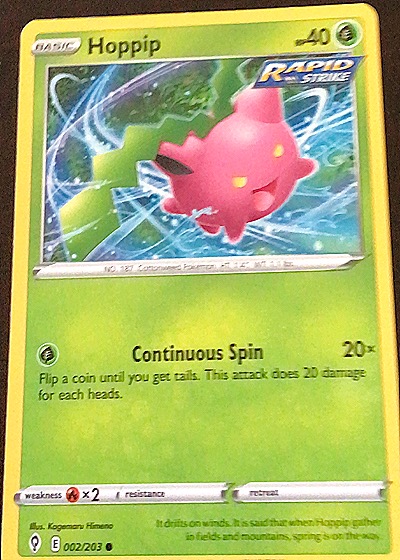 2021 Pokémon Sword & Shield Evolving Skies #002 Hoppip — front