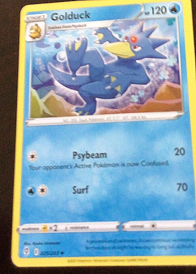 2021 Pokémon Sword & Shield Evolving Skies #25 Golduck — front