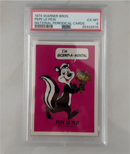1974 Warner Bros. Pepe Le Pew National Periodical Cards — front