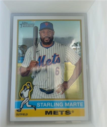 2025 Topps Heritage #417 Starling Marte — front