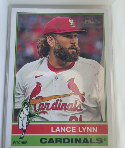 2025 Topps Heritage #318 Lance Lynn — front