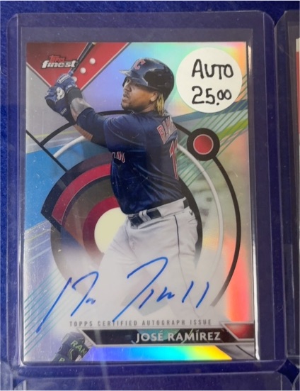 2023 Topps Finest Finest Autographs #FA-JR José Ramírez — front