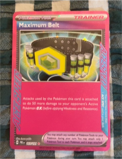 2022 Pokémon TCG Prismatic Evolutions #117 Maximum Belt — front