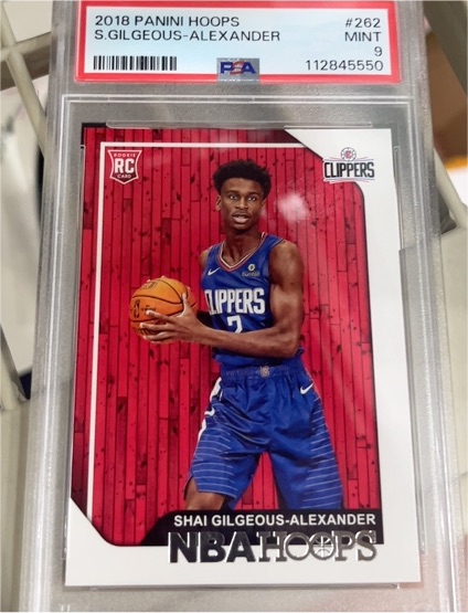 2018 Panini Hoops #262 Shai Gilgeous-Alexander — front
