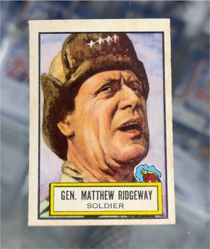 1952 Topps Look 'N See #35 Gen. Matthew Ridgeway — front