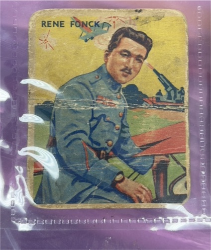 1933 National Chicle Sky Birds #2 Rene Fonck — front