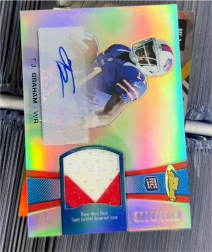 2012 Topps Finest Rookie Patch Autographs #RAP-TG T.J. Graham — front