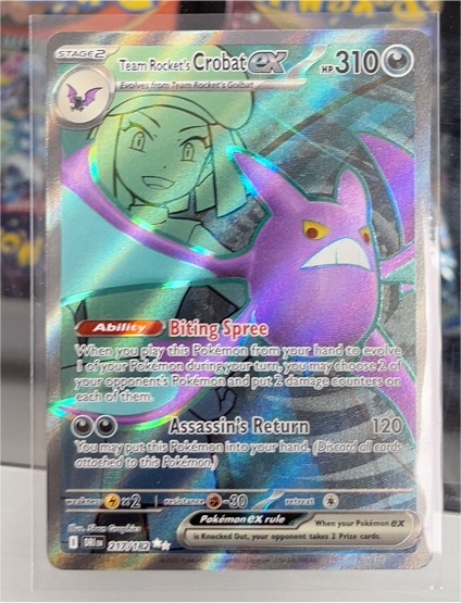 2022 Pokémon SV10: Destined Rivals #217 Team Rocket's Crobat ex — front