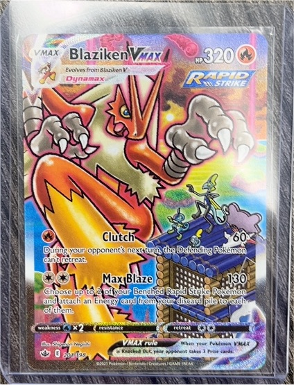 2021 Pokémon Chilling Reign #201 Blaziken VMAX — front